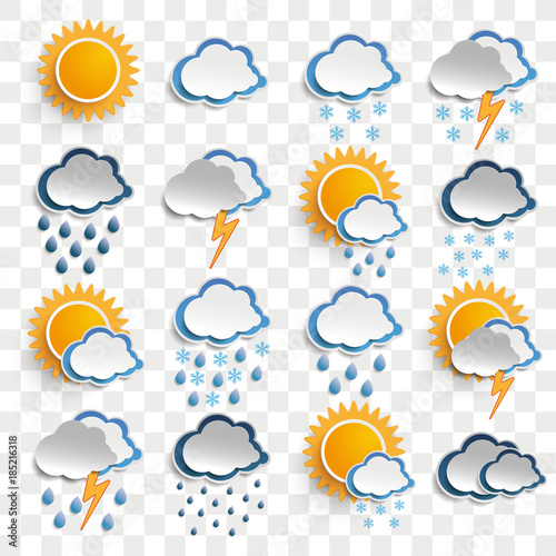 Wetter Icons Set