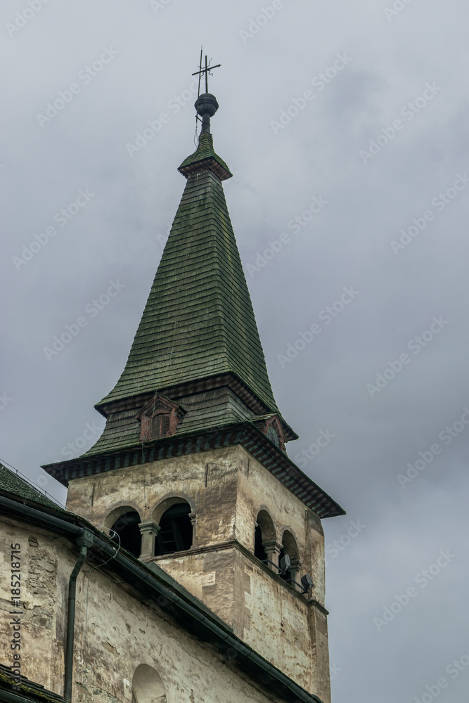 Fototapeta premium Tower within Orava castle from down