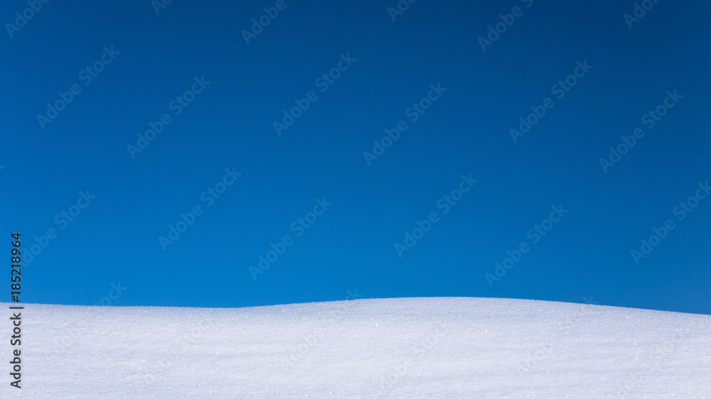 snow and sky winter background
