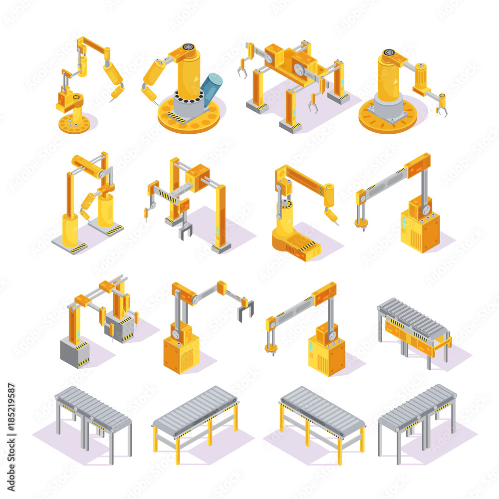 Conveyor Machines Isometric Set Conveyor Machines Isometric Set