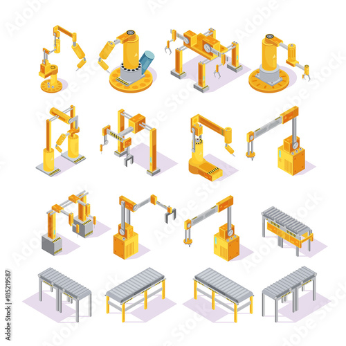 Conveyor Machines Isometric Set