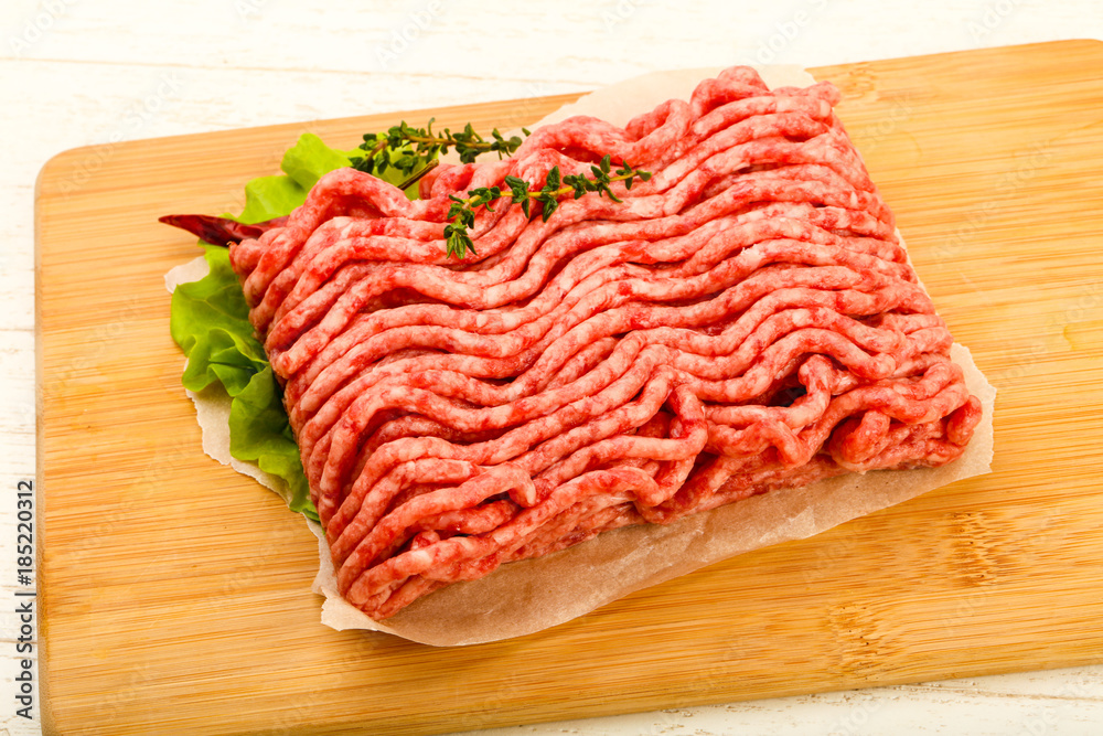 Raw minced beef meat Raw minced beef meat
