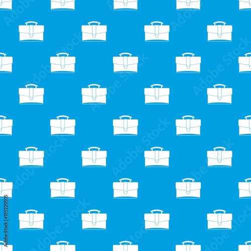 Leather briefcase pattern seamless blue