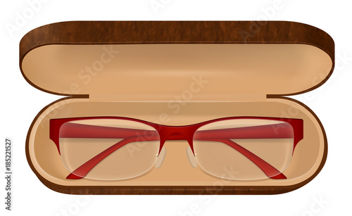 Eyeglasses In Case Illustration