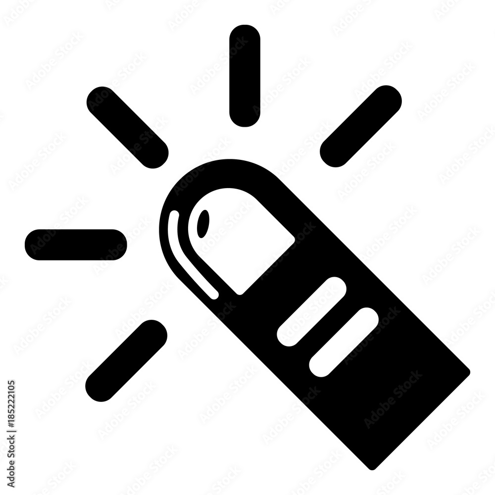 Cursor finger icon, simple black style Cursor finger icon, simple black style