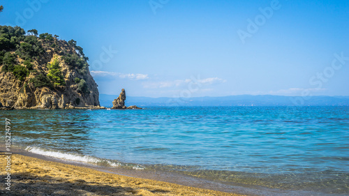 Beautiful Panorama With Turquoise Water, Sithonia, Halkidiki, Greece photo