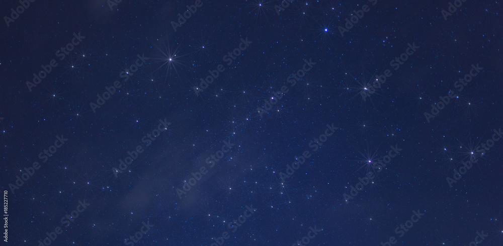 Fototapeta premium Light clouds on a starry night