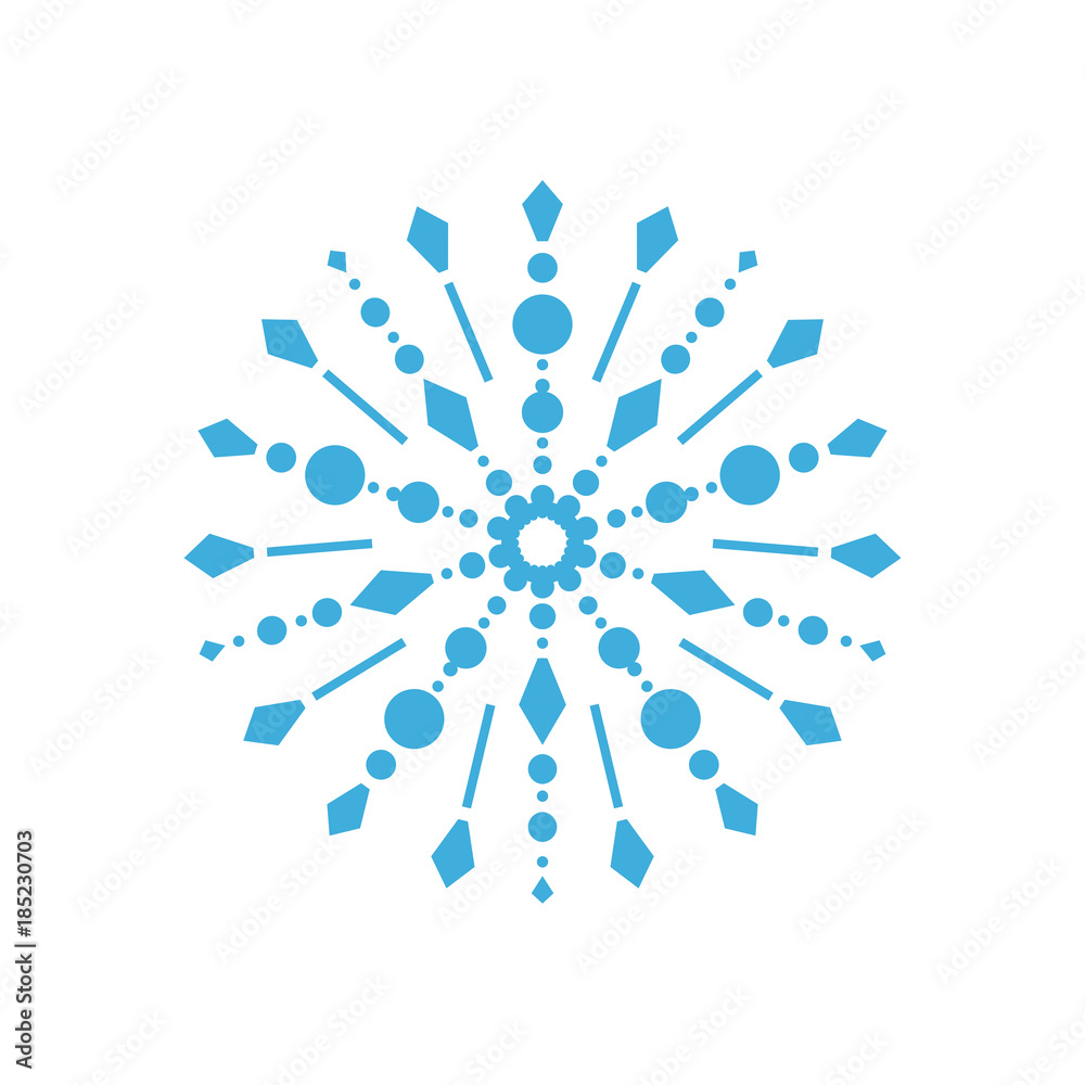 Snowflake Icon. Christmas Decoration Ornament. Mandala Style. Lines. Snowflake Icon. Christmas Decoration Ornament. Mandala Style. Lines.