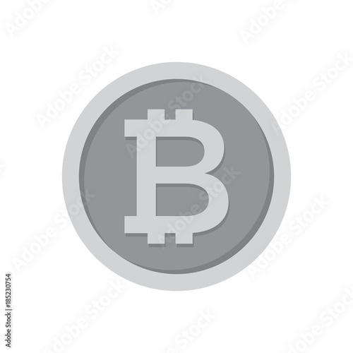 Bitcoin icon, payment symbol. Cryptocurrency, virtual internet money
