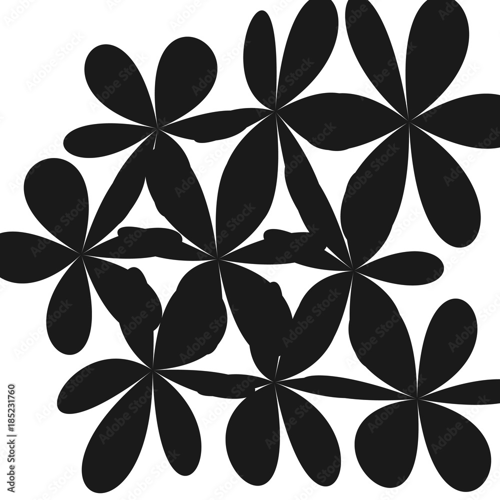Abstract Whimsical Flower Background Abstract Whimsical Flower Background
