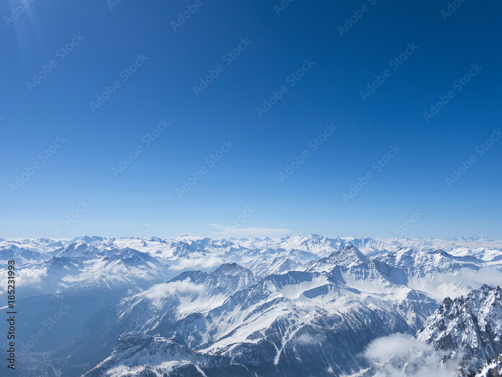 Monte Bianco inverno Monte Bianco inverno