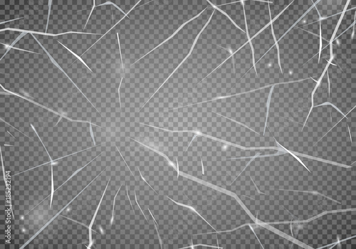 The surface texture is cracked on ice, isolated on a transparent background. Vector illustration, EPS 10.