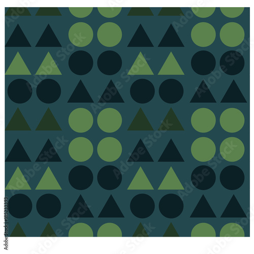 Geometric shapes seamless pattern for web, textile and print.