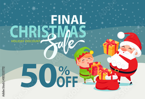Final Christmas Sale Holiday Discount 50 Poster