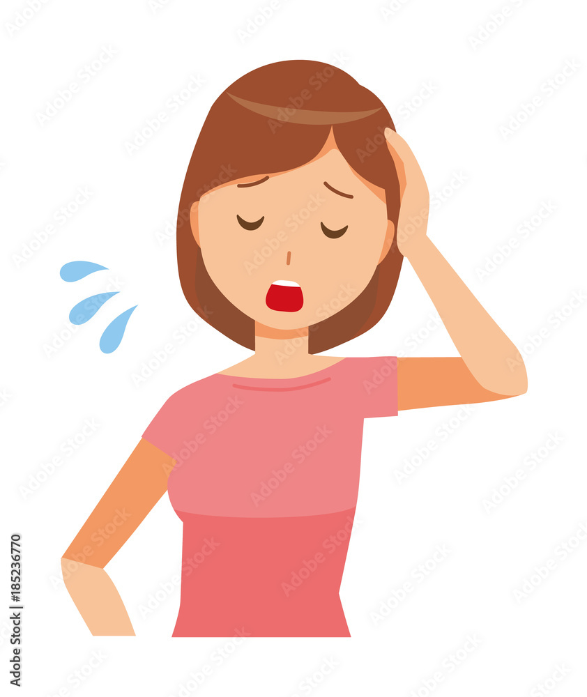 My mom wearing short sleeve clothes is tired My mom wearing short sleeve clothes is tired
