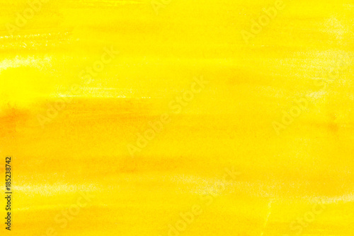 Abstract painting with bright yellow paint strokes, full frame