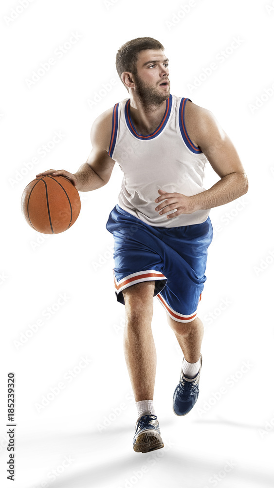 one basketball player jump isolation one basketball player jump isolation