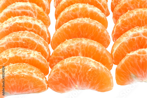 Fruit Mandarin orange on white background ,