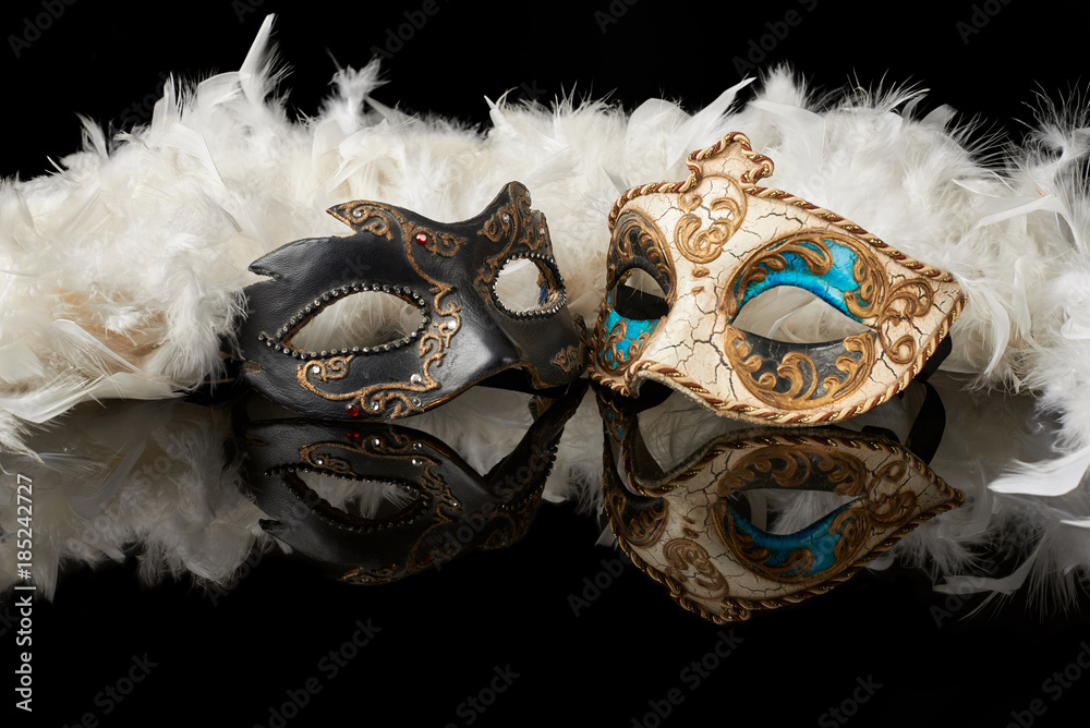 venetian carnival mask - obrazy, fototapety, plakaty 