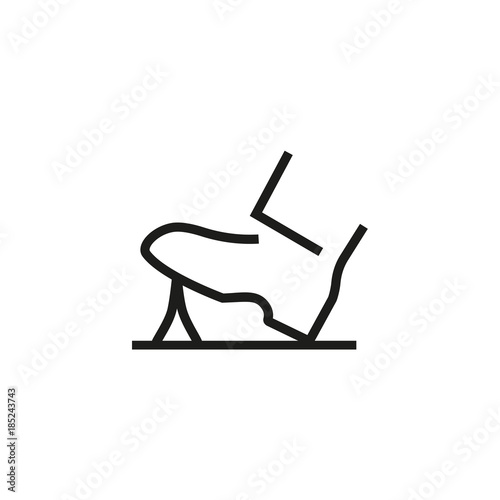 Shoe stepping icon