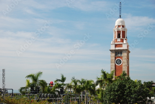 Former Kowloon-Canton Railway Clock Tower in Tsim Sha Tsui in Hong Kong photo