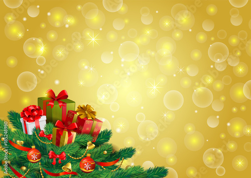 Christmas festive background, vector image