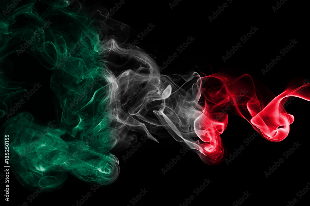 Foto Mexico national smoke flag