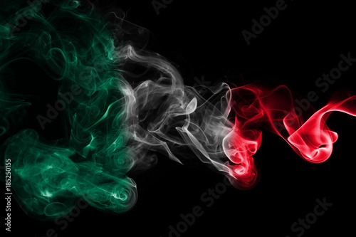 Foto Mexico national smoke flag
