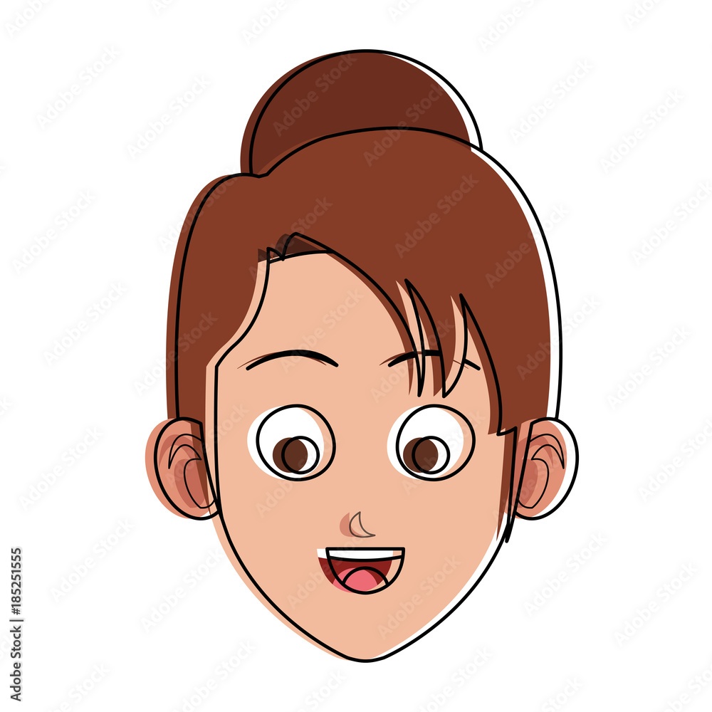 Fototapeta premium Young woman face