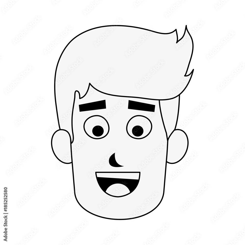Man face cartoon Man face cartoon