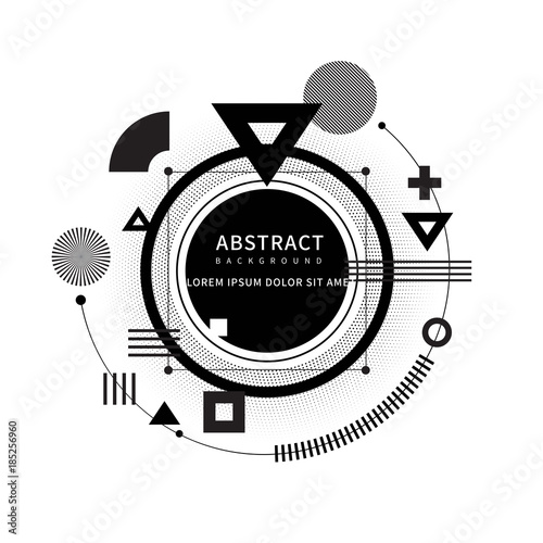 심플한 기하학 배경 