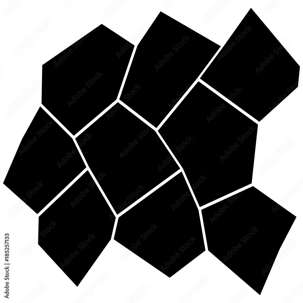 Black and White Irregular Grid Black and White Irregular Grid