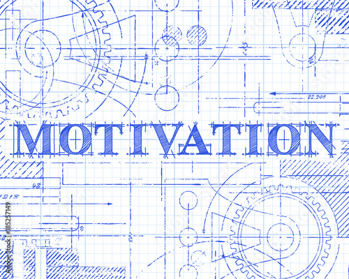 Motivation Graph Paper Tech Drawing