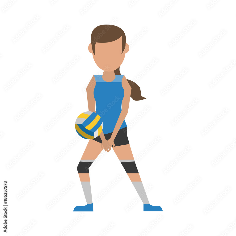 Fototapeta premium Woman voleyball player