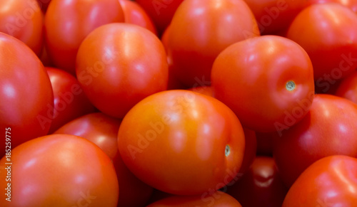 red tomatoes close up with selective focus