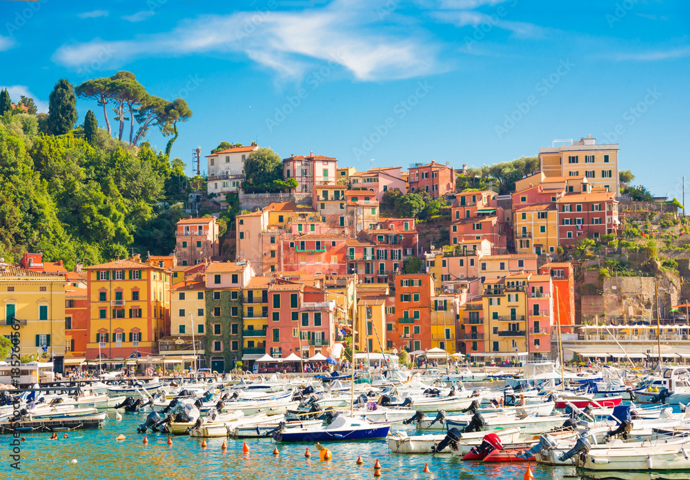 Lerici coastal town in Liguria, Italy