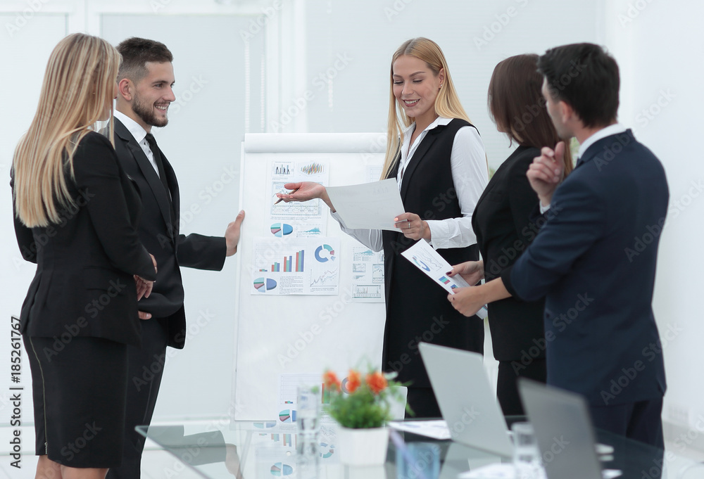 Business people at presentation in office