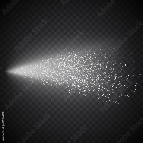 Spray effect on simple background, vector illustration
