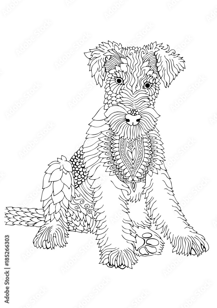 airedale coloring pages