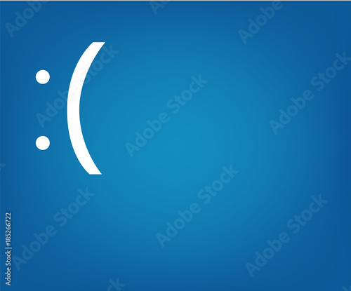 Computer blue Screen of Death