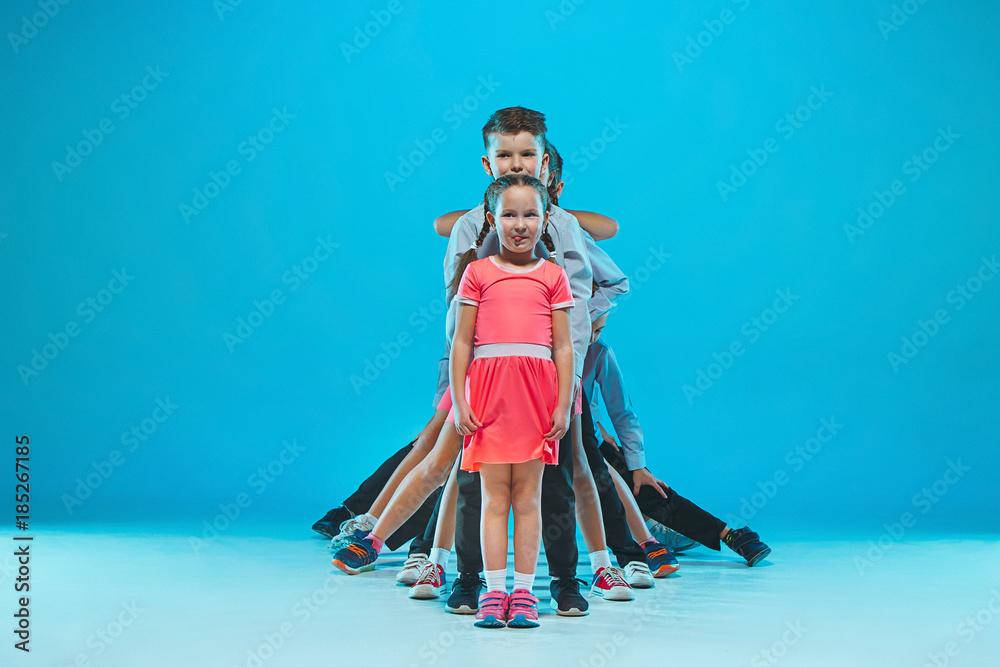 The kids dance school, ballet, hiphop, street, funky and modern dancers The kids dance school, ballet, hiphop, street, funky and modern dancers