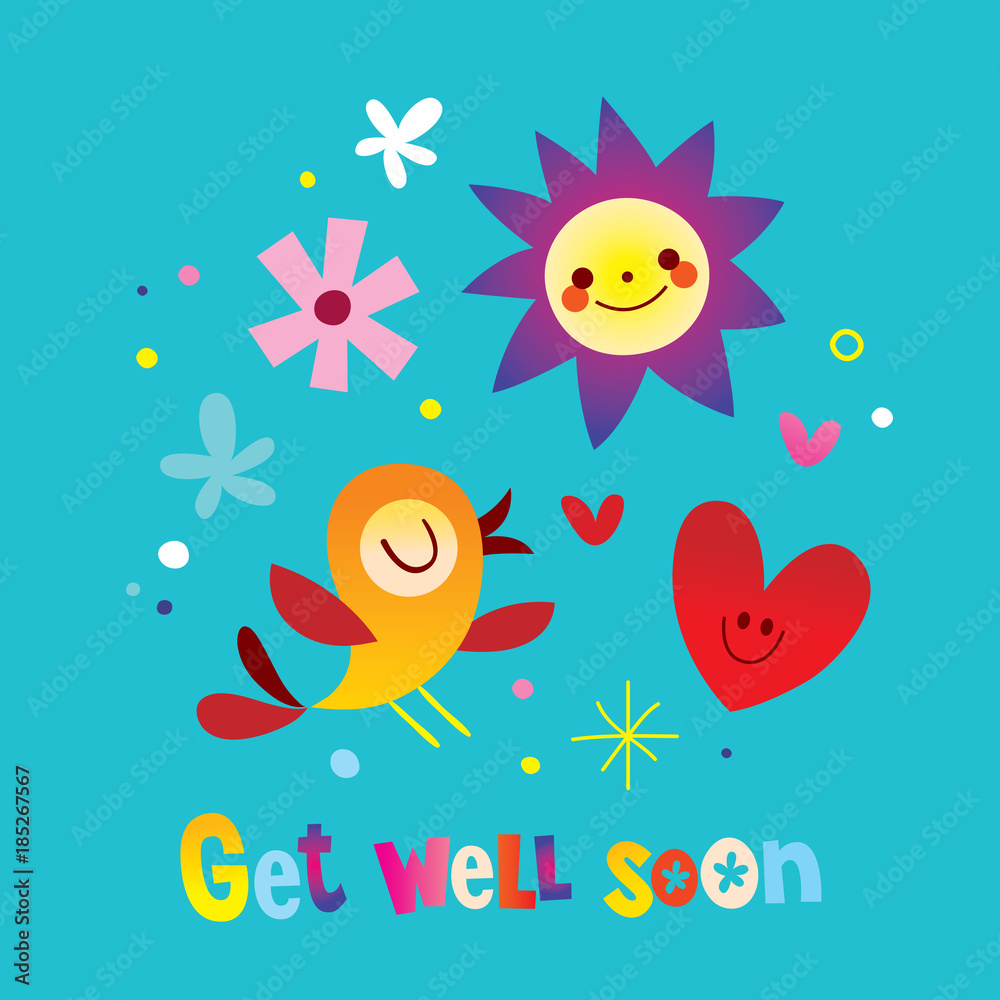 get well soon greeting card get well soon greeting card