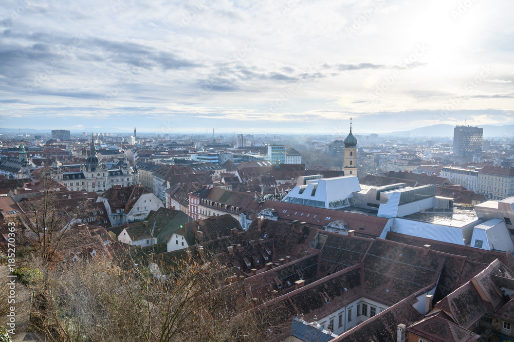 Panorama of Graz, Austria