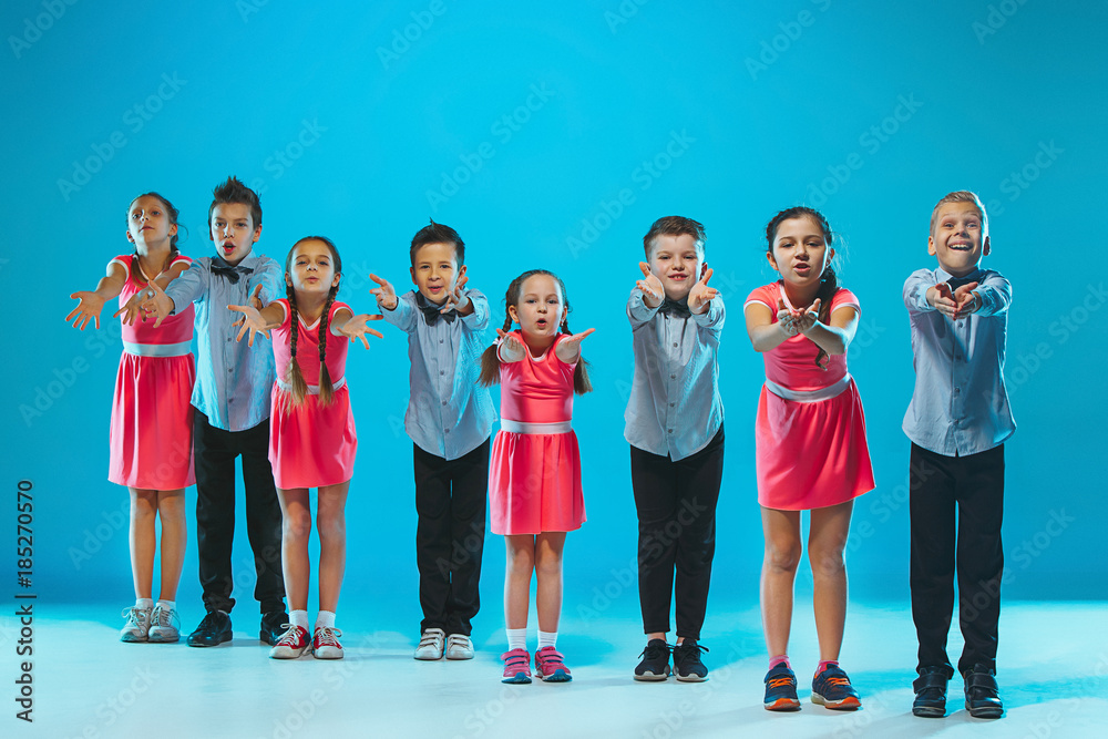 Obraz premium The kids dance school, ballet, hiphop, street, funky and modern dancers