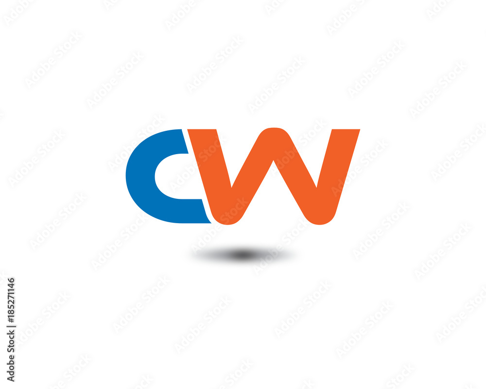 cw letter logo cw letter logo