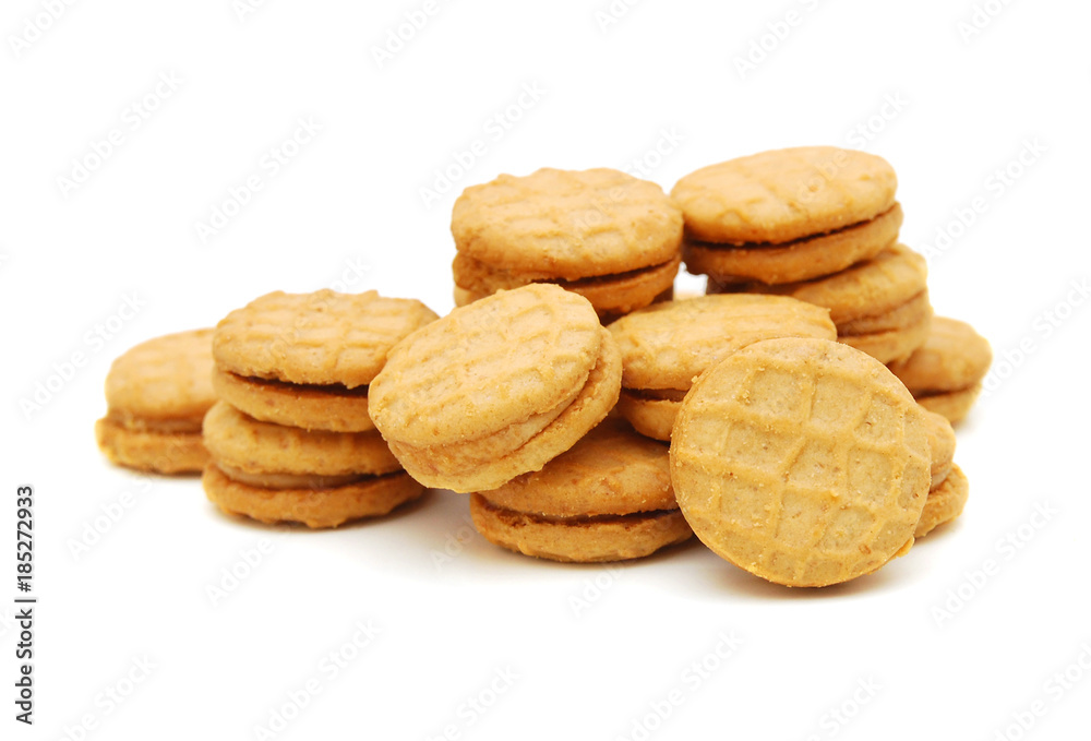 Cookies on white background Cookies on white background