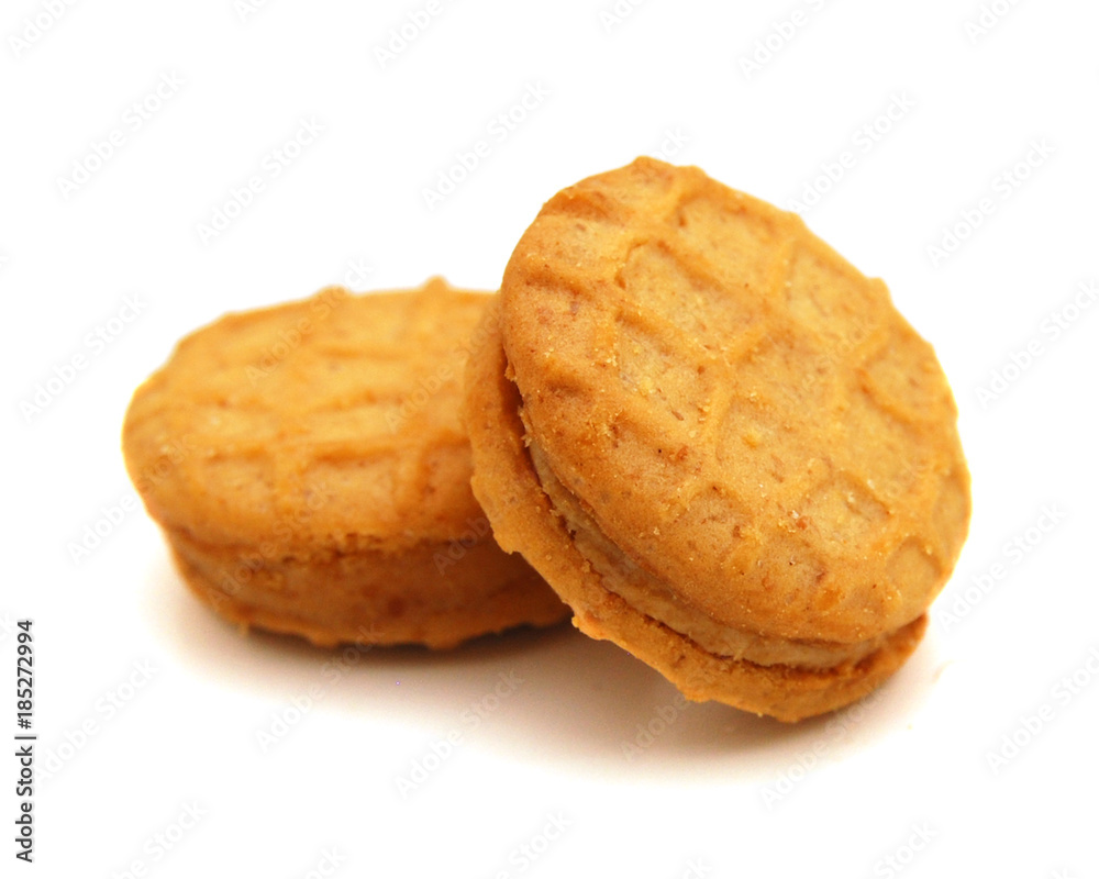 Cookies on white background Cookies on white background