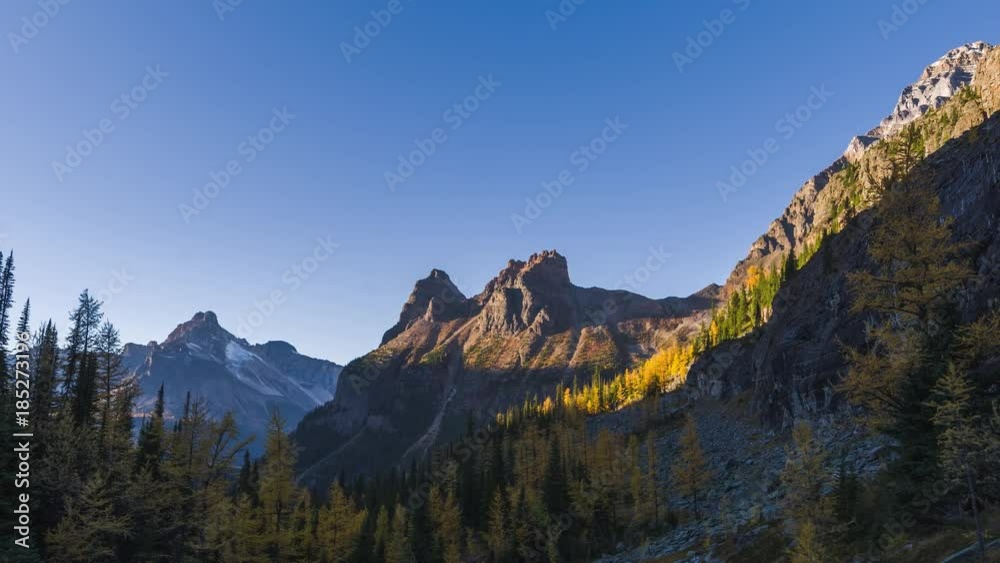 sunset time lapse of the Canadian Rocky Mountains, Yoho National Park sunset time lapse of the Canadian Rocky Mountains, Yoho National Park