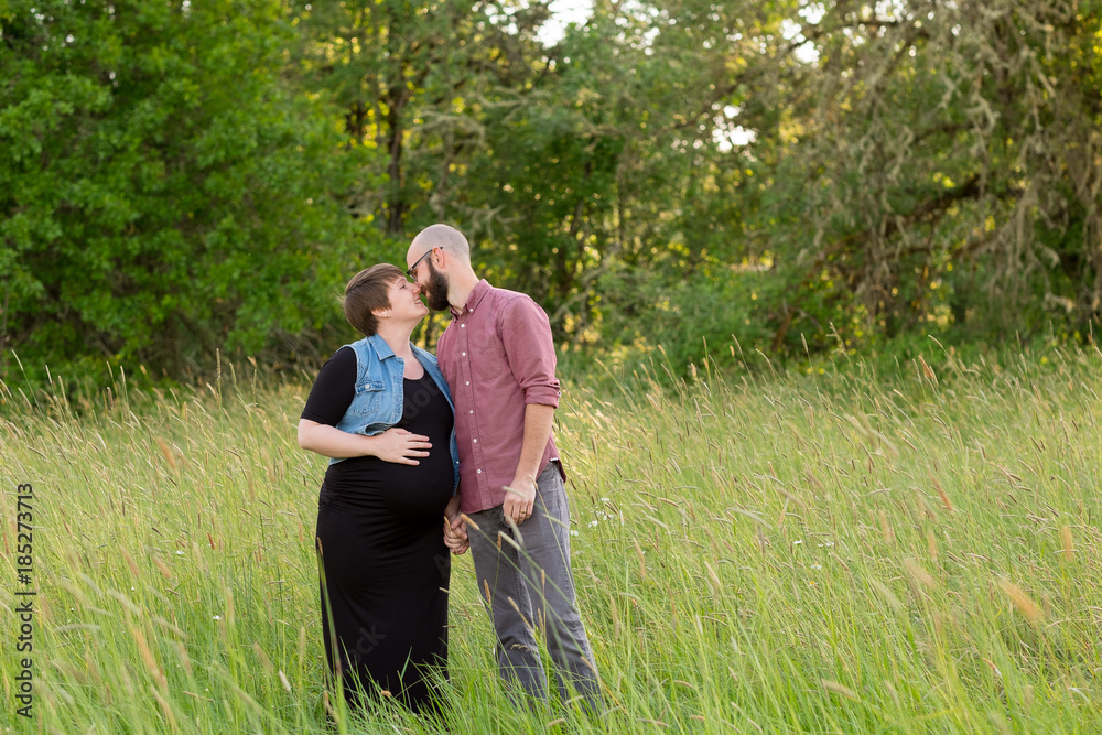Pregnant Woman With Her Husband Pregnant Woman With Her Husband