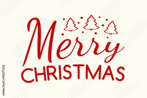 Christmas card with wishes - Christmas typography. Vector.
